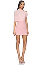 view 2 of 3 Selma Mini Crepe Dress in Taffy Pink