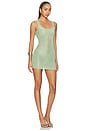 view 2 of 4 Benni Metallic Knit Dress in Sage