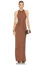 view 2 of 3 MAXIVESTIDO DOVE in Cocoa Brown