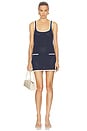 view 1 of 3 BRIANNA ドレス in Navy & Eggshell