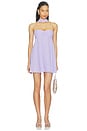 view 1 of 4 ROBE COURTE LILY in Lilac Bloom