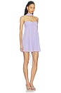 view 3 of 4 ROBE COURTE LILY in Lilac Bloom