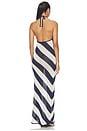view 3 of 3 MAXI VESTIDO PUNTO DREE in Navy & Eggshell