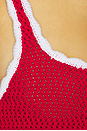 view 4 of 4 ROBE BRIANNA  in Derby Red & Eggshell