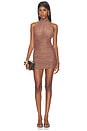 view 1 of 3 VESTIDO MALLA YOKO  in Cocoa Brown