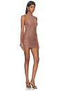 view 2 of 3 VESTIDO MALLA YOKO  in Cocoa Brown