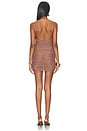view 3 of 3 VESTIDO MALLA YOKO  in Cocoa Brown