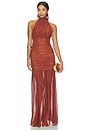 view 1 of 3 ROBE MAILLE FILET SELINA  in Copper Clay