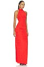 view 2 of 3 Lucky Dress in Scarlet Flame