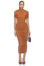 view 1 of 3 Roberta Midi Dress in Heritage Tan