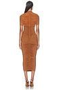 view 4 of 3 Roberta Midi Dress in Heritage Tan
