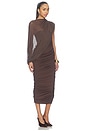 view 2 of 4 Jaia Mesh Dress in Espresso