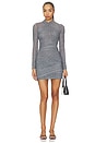 view 1 of 4 Moxey Ruched Mini Dress in Glen Check