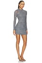 view 2 of 4 Moxey Ruched Mini Dress in Glen Check