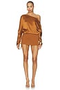 view 1 of 3 Wally Dress in Heritage Tan