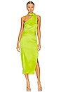 view 2 of 4 Marissa Silk Dress in Neon Lime