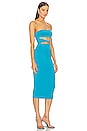view 2 of 3 Bristol Midi Dress in Turquoise