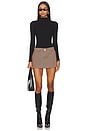 view 5 of 6 Myna Tailored Mini Skort in Camel Houndstooth