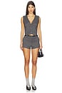 view 5 of 6 Tilda Short in Charcoal Houndstooth