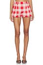 view 1 of 6 Vicky Short in Geranium Gingham