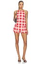 view 5 of 6 Vicky Short in Geranium Gingham