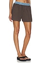 view 2 of 6 Tama Poplin Short in Bosun Brown