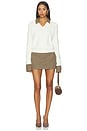 view 6 of 6 Valkiria Skort in Tan Houndstooth