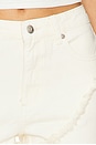 view 6 of 6 Dahlia Frayed Bootcut Jeans in Eggshell