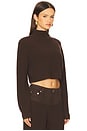 view 2 of 4 Carmen Mid Cropped Sweater in Slate Brown
