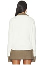 view 5 of 6 Maia Knit Sweater in Eggshell