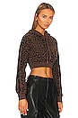 view 2 of 4 Parson Hoodie in Cheetah Jacquard
