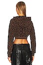 view 3 of 4 Parson Hoodie in Cheetah Jacquard