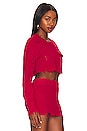 view 2 of 4 Cropped Devin Sweater in Red