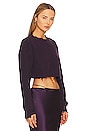 view 2 of 5 Mid Cropped Devin Sweater in Eggplant