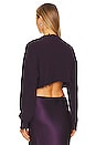 view 4 of 5 Mid Cropped Devin Sweater in Eggplant