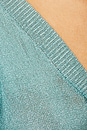 view 5 of 5 Moni Metallic Cardigan Top in Frosted Sea