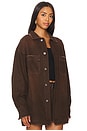 view 2 of 4 Storme Relaxed Shacket in Vintage Brown