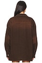 view 3 of 4 Storme Relaxed Shacket in Vintage Brown