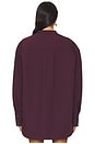 view 4 of 5 ALI HEAVY CREPE シャケット in Merlot