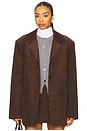 view 1 of 4 Hera Blazer in Slate Brown
