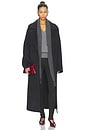 view 1 of 4 Lyli Wool Coat in Dark Charcoal
