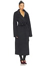 view 3 of 4 Lyli Wool Coat in Dark Charcoal