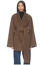view 2 of 5 Dulcetta Wool Coat in Sable Brown