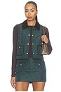 view 1 of 6 Aida Vest in Evergreen