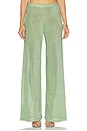 view 1 of 6 Sheldon Metallic Knit Pant in Sage