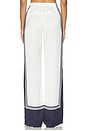 view 4 of 6 Marlowe Satin Pant in Navy Tile Print