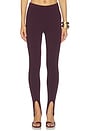 view 1 of 6 Kelsey Stirrup Legging in Bordeaux