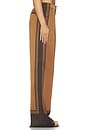 view 3 of 6 Marlowe Satin Pant in Bosun Brown Tile