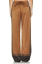 view 4 of 6 Marlowe Satin Pant in Bosun Brown Tile