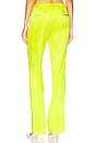 view 3 of 4 PANTALON EN SOIE SUKI in Neon Lime